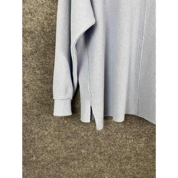 Aerie Blue V-Neck Sweater Relaxed Fit Women’s Medium Oversized Comfy Cozy Beach - Picture 8 of 11